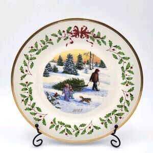 Lenox Annual Holiday Collector Plate 2013 Twenty Third in Series LTD Edition
